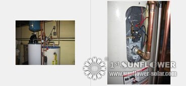 Connexion du r&eacute;servoir d'eau pour capteur solaire