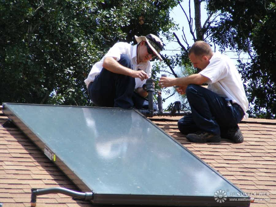 Capteur solaire &agrave; plaque plate