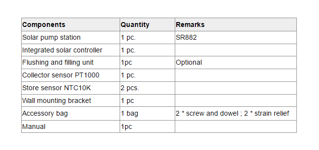 Station de travail solaire et stations de pompage SR882 EPP-p1.3
