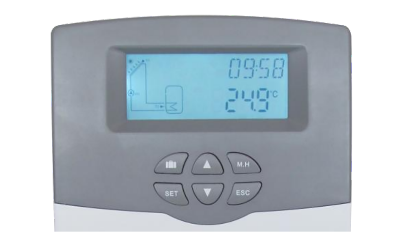 Contr&ocirc;leurs solaires SR208C pour chauffe-eau solaire sous pression divis&eacute;e-p1.1