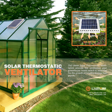 Ventilateur de toit solaire 8W15W pour évent automatique de serre