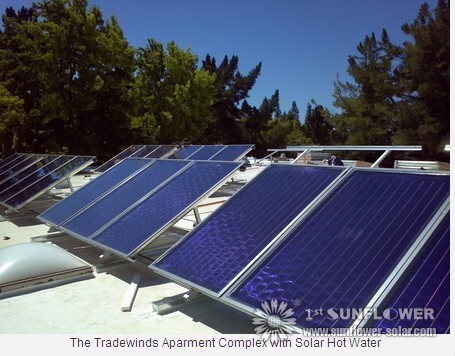 Le complexe d'appartements Tradewinds avec eau chaude solaire