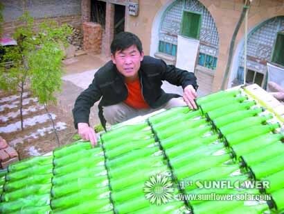 Chauffe-eau solaire bricolage pour sa m&egrave;re