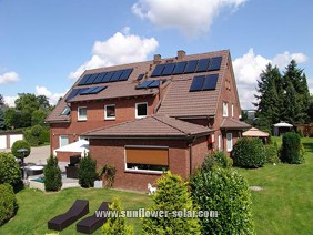 Chauffe-eau solaire domestique en alliage d'aluminium