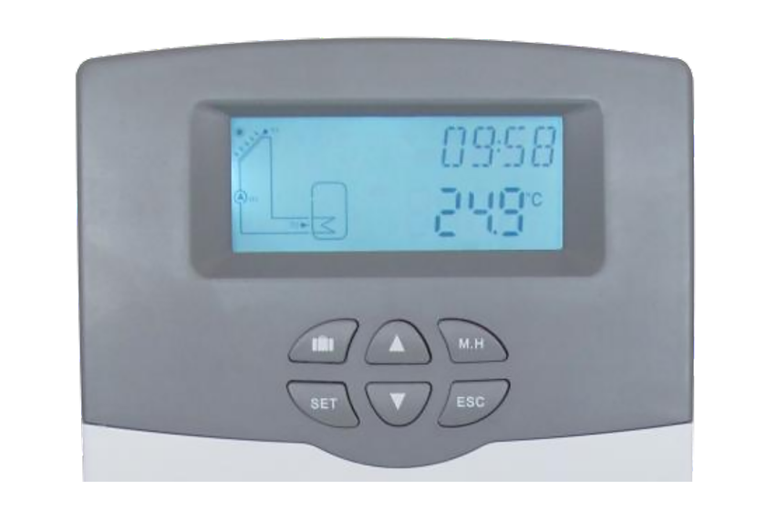 Contr&ocirc;leurs solaires SR258 pour chauffe-eau solaire sous pression divis&eacute;e-p1.1