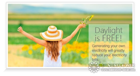 Capteur solaire &agrave; &eacute;nergie solaire gratuite