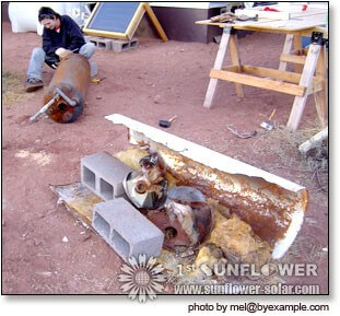 Collecteur de lot d'eau chaude solaire (1)